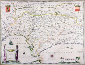 Mapa Andaluzji, Hiszpania